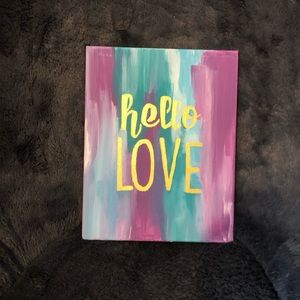 Hello love wall art!